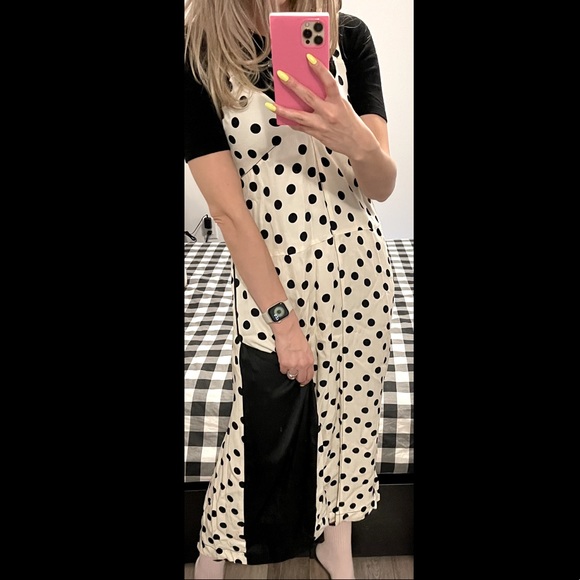 New with tags Zara dress.  White with black polka dots. Size Xs - Picture 7 of 13